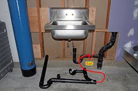 drain for garage sink & standing pipe