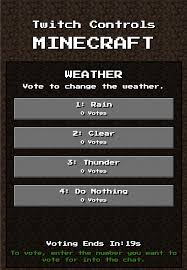 Popularity on twitch in general as being the server's . Mod Twitch Controls Minecraft That Allows Viewers To Play Minecraft By Voting By Twitch Users Is Released Gigazine