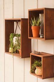 We installed floating open shelves over the snack bar in our home theater room in our basement so we thought we'd share how we did it here! How To Make These Diy Rustic Floating Plant Boxes Rustic Diy Floating Plants Plant Box