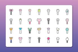 Kpop Lightstick Icon Pre Designed Illustrator Graphics Creative Market