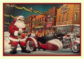 Cool Biker Santa Claus With His Harley Davidson Motorcycle Etsy In 2020 Motorcycle Christmas Motorcycle Christmas Cards Harley Davidson Christmas Cards