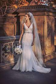 Pearl Beaded V Neck Mermaid Wedding Dress David S Bridal Mermaid Wedding Dress Davids Bridal Wedding Dresses Perfect Wedding Dress