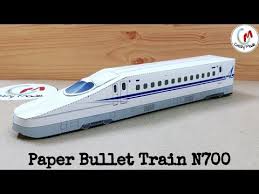 How To Make Simple And Easy Paper Bullet Train Diy Paper Japan Train Diy Papertrain N700 Series Youtube Paper Train Japan Train Train