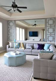 Modern Living Room With Ceiling Fan Penelope Pewter Light Grey Area Rug Dreamwalls 42 In X Living Room Mirrors Living Room Designs Modern Mirror Living Room