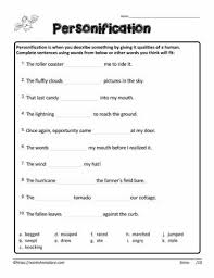 Child development tips, tools, and strategies. Fabulous Personification Worksheets With Answers Jaimie Bleck