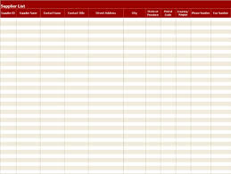 Supplier List 8 1 2 X 14 Landscape Free Excel 03 Or Later Template Download From Microsoftoffice Com Survey Template Templates Office Templates