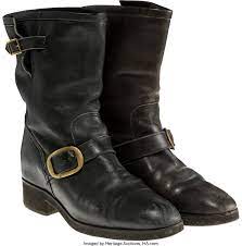 A Pair Of Motorcycle Boots From Cobra Movie Tv Memorabilia Lot 89359 Heritage Auctions