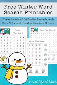 Kids can gain so much from puzzles and games. Free Winter Word Search Printable For Kids With Three Levels Of Difficulty