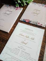 Vinas Invitation Indonesian Wedding Flower Blossom Theme Custom Invitation Wedding Invitation Simple In Undangan Perkawinan Undangan Pernikahan Pernikahan