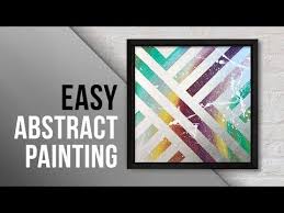 Youtube Tape Abstract Easy Abstract Decal Masking Tape Art Diy Painting