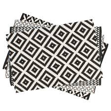 Ganz gleich, ob sie einen teppich in schwarz weiß im modernen. Teppich Geometrische Muster 80 X 120 Cm Laufer Schwarz Weiss 100 Baumwolle Ebay