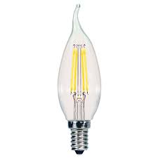 Satco 60 Watt Equivalent Ca11 Led Dimmable Light Bulb Warm White 3000k E12 Candelabra Base Reviews Wayfair
