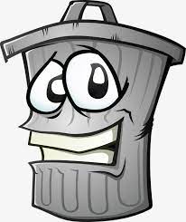 Vector Cartoon Trash Cartoon Trash Trash Can Vector Trash Png And Vector With Transparent Background For Free Download Trash Can Social Media Design Graphics Cartoon