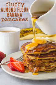 Fluffy Almond Flour Banana Pancakes Recipe Almond Flour Banana Pancakes Dairy Free Pancakes Gluten Free Banana Pancakes