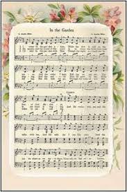 In The Garden Hymnal Crafts Hymn Sheet Music Hymn Art