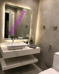 صور مغاسل حمامات حديثة In 2020 Bathroom Mirror Lighted Bathroom Mirror Bathroom Lighting
