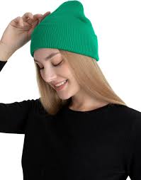 HATSQUARE Classic Winter Cuffed Beanie Cap, Acrylic Unisex Warm Beanie,  Cuff Knit Beanie, Super Soft Beanie