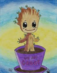 The main form of the figure is most important, and you don't want to. Dibujo De Baby Groot Marvel Universo Del Dibujo Artelista Com