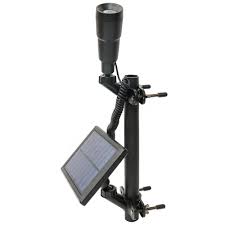 Hampton Bay Solar Black Led Flag Pole Light 91932 The Home Depot
