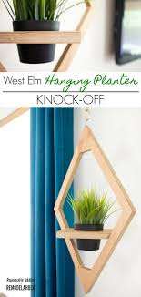 From $19 each buy now. Remodelaholic Diy West Elm Modern Hanging Planter Knock Off