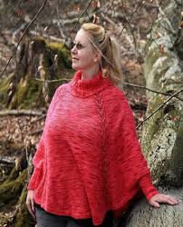 „ich wollte eigentlich nur einen poncho stricken. Strickanleitung Poncho Stricken Raglan Stricken Ajourmuster Stricken Nessa