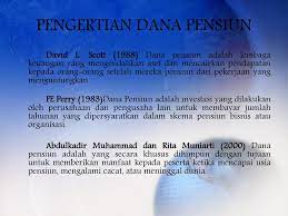 Dana Pensiun Pengertian Sistem Dan Perkembangan Dana Pensiun Di Indonesia Siswahyu Ningsih M Ashof Sulaiman Farihah Ppt Download
