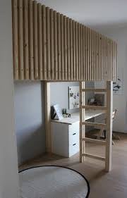 Diy Hochbett Aus Fichtenholz Www Sophielgutes Com Kinderschlafzimmer Diy Hochbett Kinder Zimmer