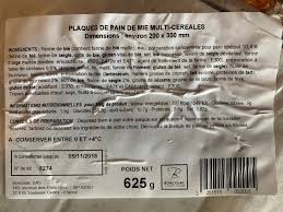 Plaques De Pain De Mie Multicereales Boncolac