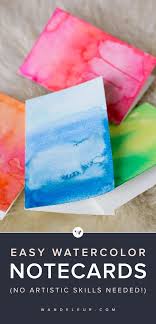 Then fold the card stock in half to make your card. Diy Watercolor Greeting Cards Wandeleur Watercolor Greeting Cards Greeting Cards Diy Diy Watercolor