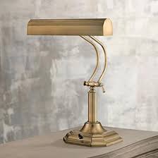 Add to favorites bankers lamp desk lamp with polished brass with green shade by light accents. Brass Antique Brass Lite Source Banker Piano Desk Lamps Lamps Plus
