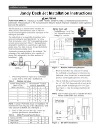 We can mount standard deck jets into the pool deck. Jandy Deck Jet Installation Instructions Jandy Deck Jet Manualzz