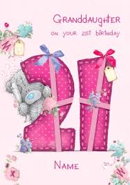 You are so precious to me. Me To You Birthday Granddaughter 21 Card Funky Pigeon