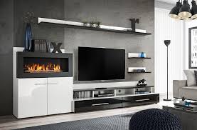 Maybe you would like to learn more about one of these? Wohnwand Anbauwand Cam Mit Biokamin Living Room Entertainment Center Living Room Entertainment Entertainment Wall Units