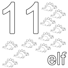 Elf Fische Zahl 11 Zum Ausmalen Az Ausmalbilder