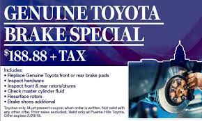 Galpin mazda offers oil changes in north hills, ca. Service Parts Specials Puente Hills Toyota