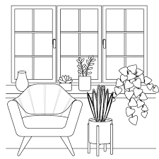 Banana plant coloring page printable. Houseplants Coloring Pages Free Printable Coloring Pages Of Plants For Plant Lovers Printables 30seconds Mom