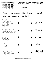 Kindergarten German Math Worksheet Printable French Worksheets Language Worksheets Japanese Language