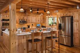 Interior Great Log Cabin Interior Decorating Ideas Endearing Log Cabin Kitchen Interior Features L Log Home Kitchens Rustic Cabin Kitchens Log Cabin Kitchens