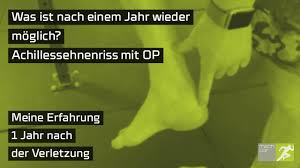 Meistens gehen dem riss reizungen oder entzündungen. Achillessehnenriss Was Ist Nach Einem Jahr Wieder Moglich Youtube