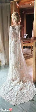 Whitney By Claire Pettibone Debbie Cape Wedding Dress Wedding Dresses Bridal Dresses