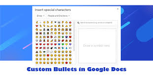 Or all what's new documents since 2.0 tutorial start here. Custom Bullets In Google Docs Technokids Blog