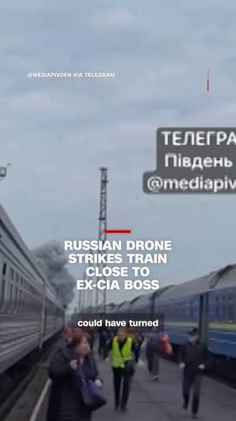 Former US CIA director David Petraeus was at a Ukrainian train station at the very moment a Russian drone struck a passenger train on Sunday, shortly after a diplomatic train carrying former UK Prime ...