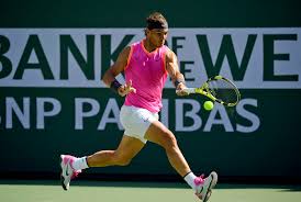 Discover and share the best gifs on tenor. Rafael Nadal Of Spain Hits A Forehand To Karen Khachanov Of Russia At The Bnp Paribas Open Las Vegas Review Journal