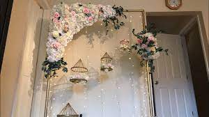 The ceremony altar is highly photographed, which means that they are a perfect detail to decorate and make stand out. Diy Floral Swag Diy Floral Arch Diy Wedding Decor Youtube