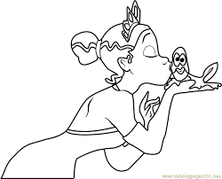Check spelling or type a new query. The Princess And The Frog Kissing Coloring Page For Kids Free The Princess And The Frog Printable Coloring Pages Online For Kids Coloringpages101 Com Coloring Pages For Kids