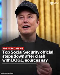 The top official at the Social Security Administration stepped down after a  clash with DOGE employees over access to sensitive personal records, two  sources confirmed. Michelle King, a career official who served