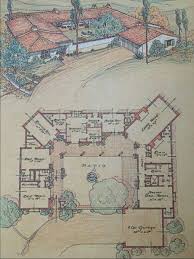 California House Cliff May Courtyard House Plans Spanish Style Homes Vintage House Plans
