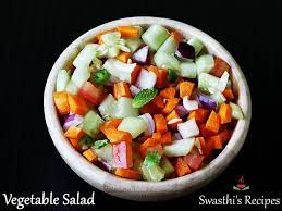 Home recipes dishes & beverages salads vegetable salads looking for vegetable. Vegetable Salad Recipe Swasthi S Recipes
