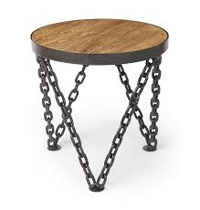 Boston Round Wine Table With Chain Legs Metal Furniture Design Metal Decor Wine Table