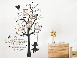 Wandtattoo Fotorahmen Baum Momente Fotorahmen Urlaubsbilder Wandtattoo